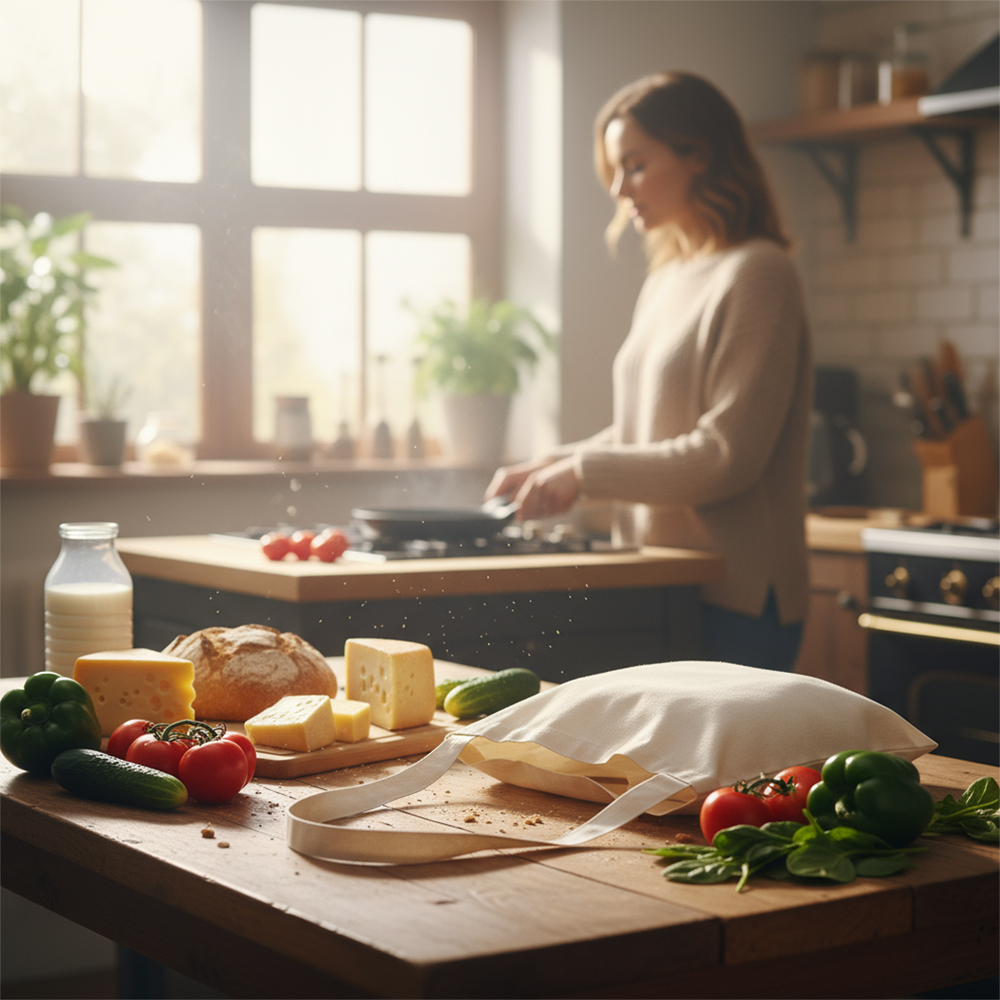 Torba bawełniana z długim uchem 140 g/m2 XAVER