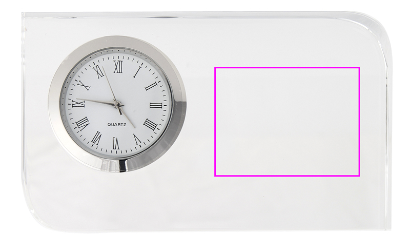 Szklany blok z zegarem GERALD