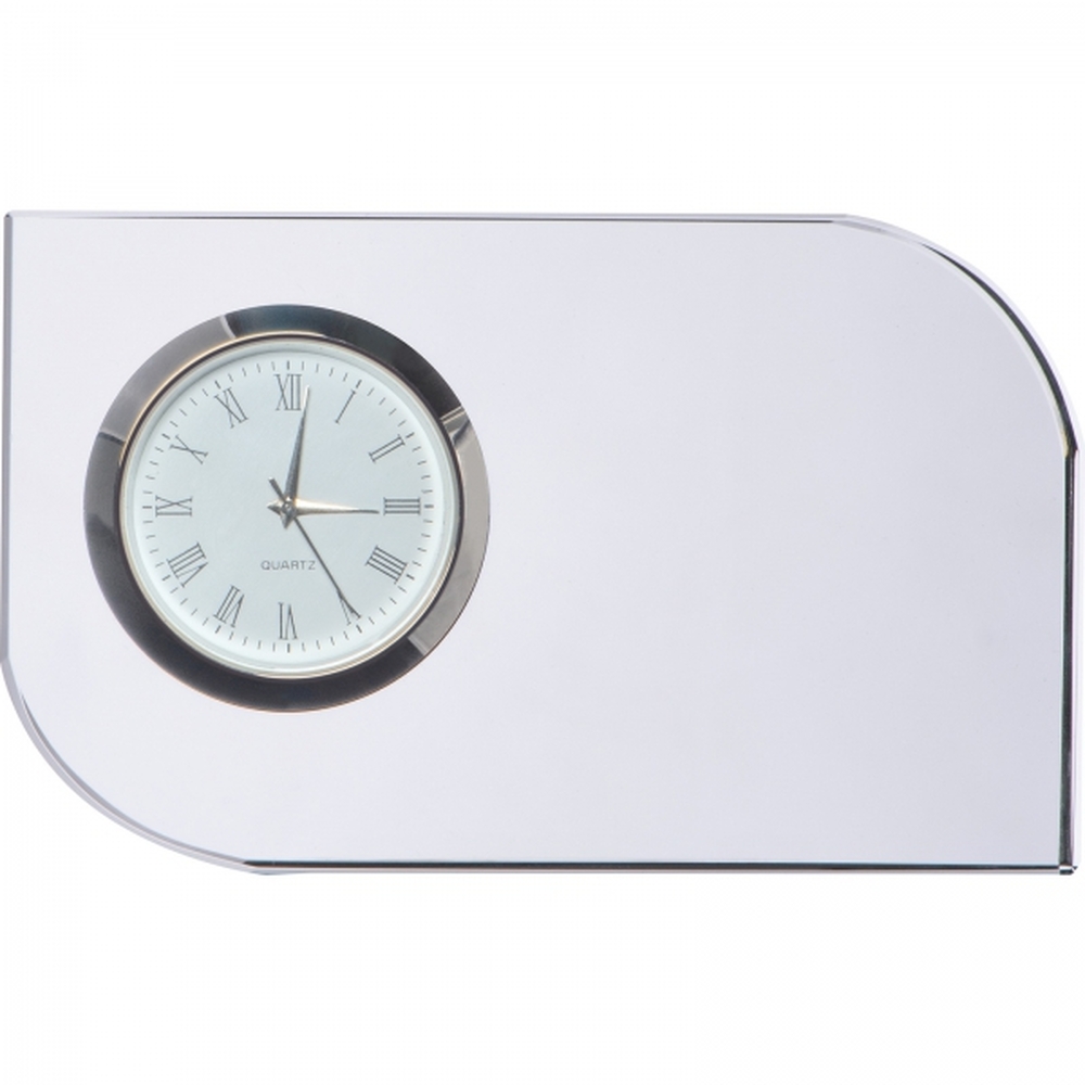 Szklany blok z zegarem GERALD