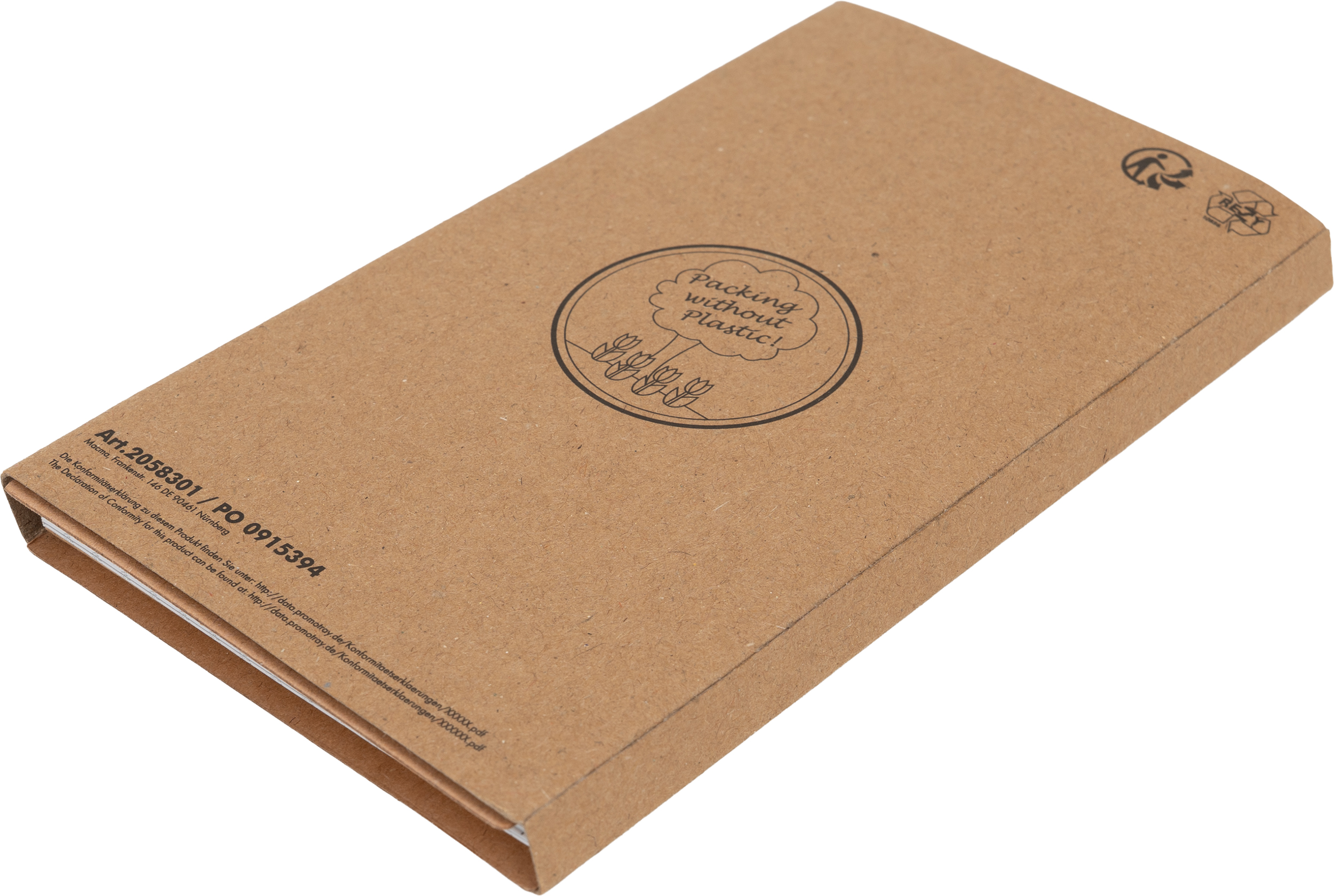 Notatnik w kratkę z karteczkami do markowania MANLIO