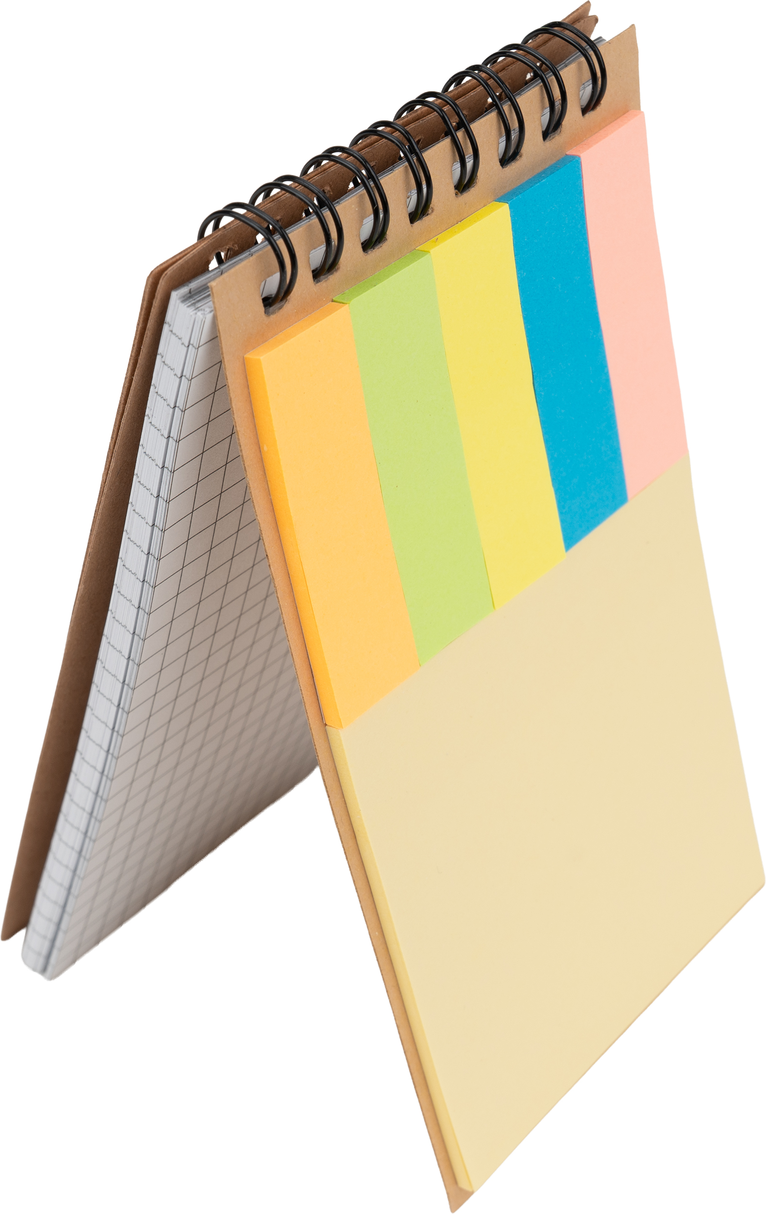 Notatnik w kratkę z karteczkami do markowania MANLIO