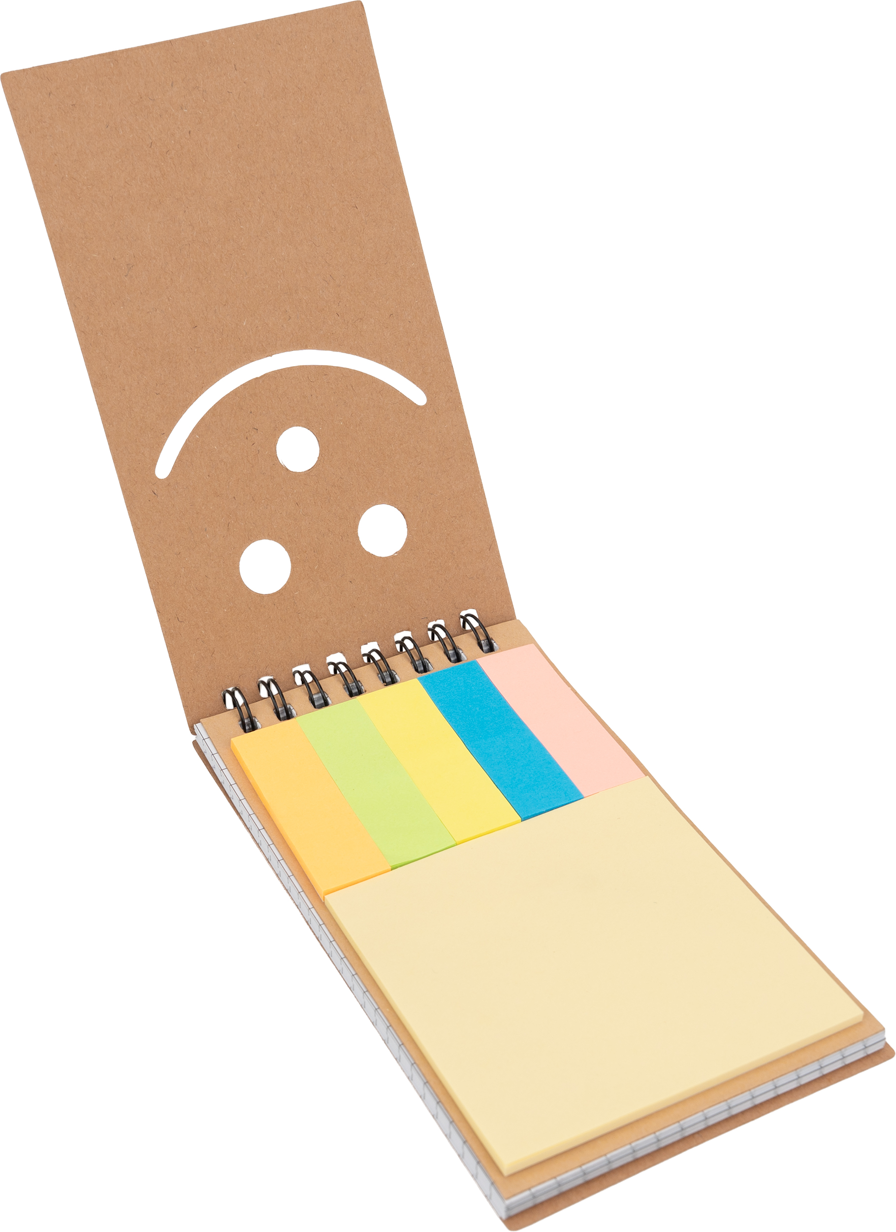 Notatnik w kratkę z karteczkami do markowania MANLIO