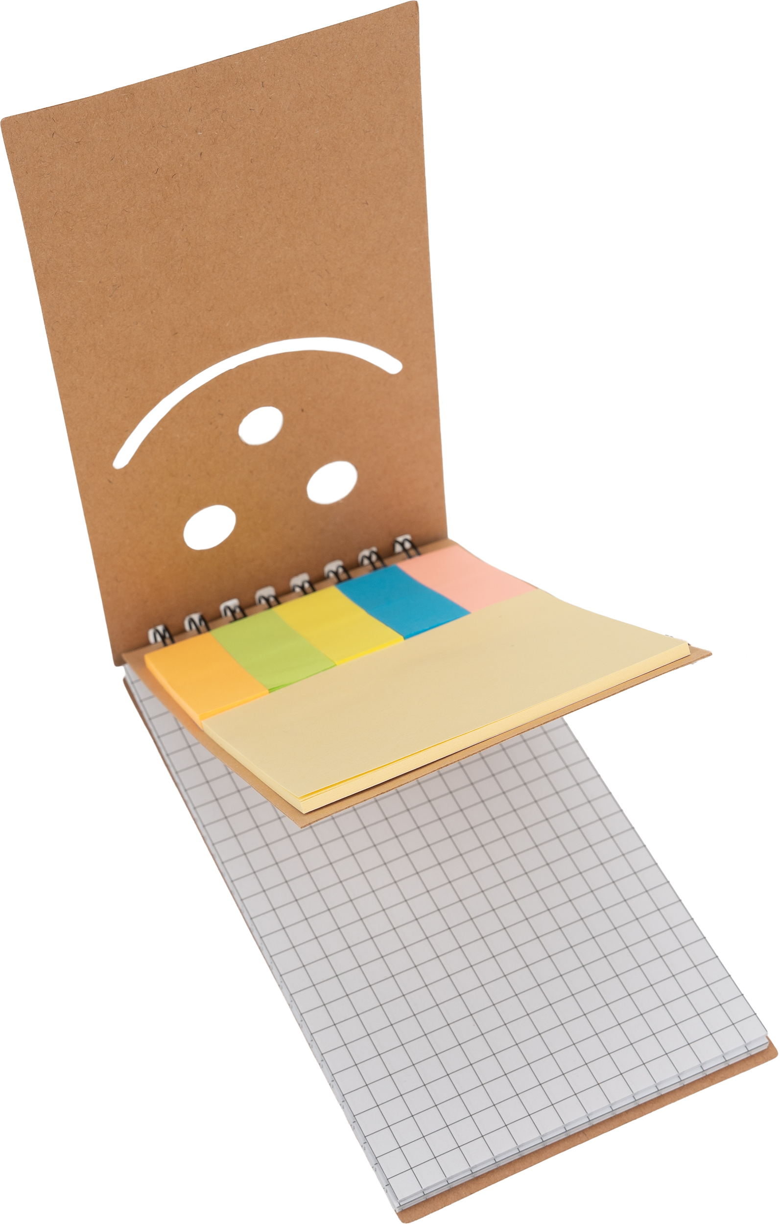 Notatnik w kratkę z karteczkami do markowania MANLIO