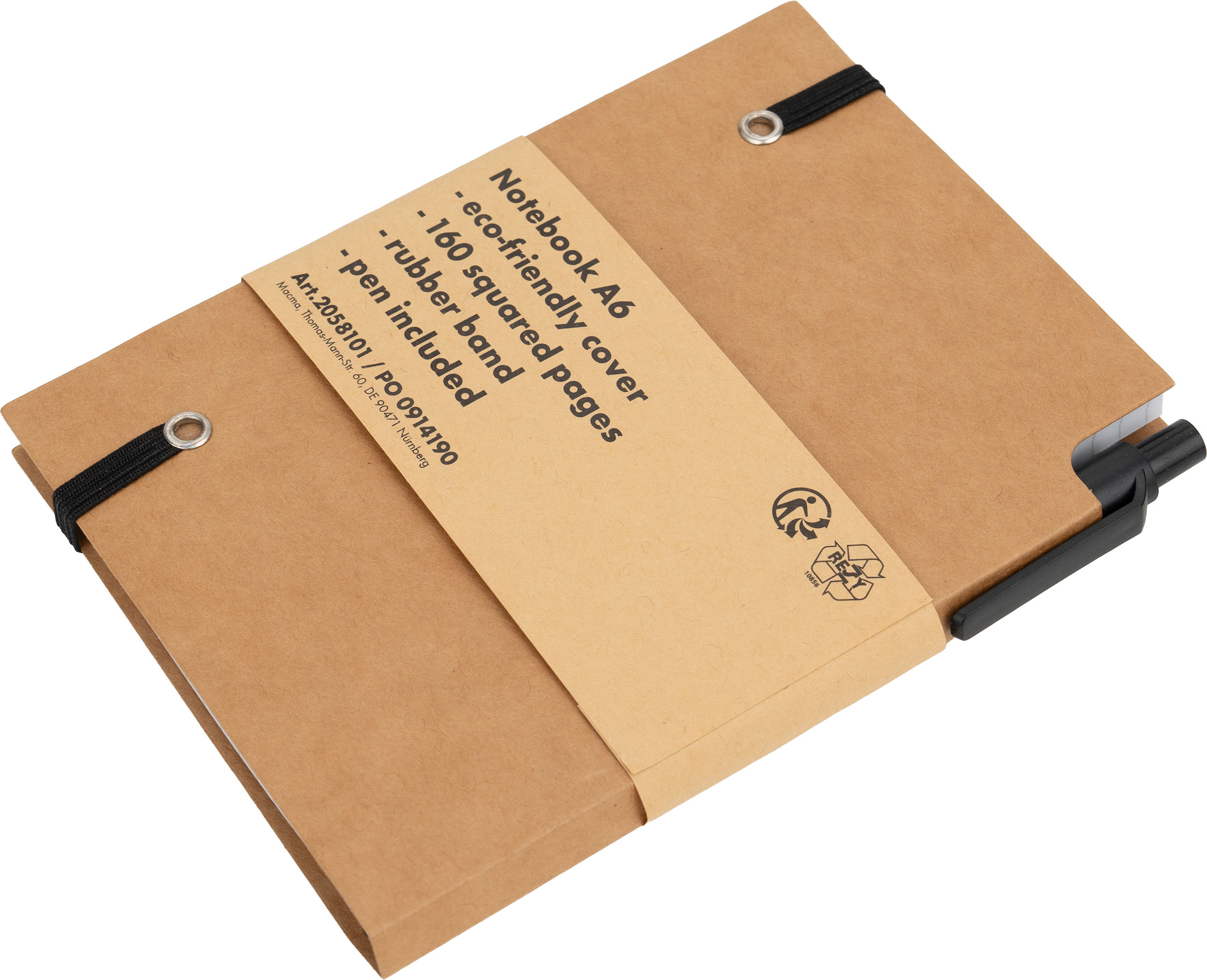 Notatnik A6 w kratkę NATALIA