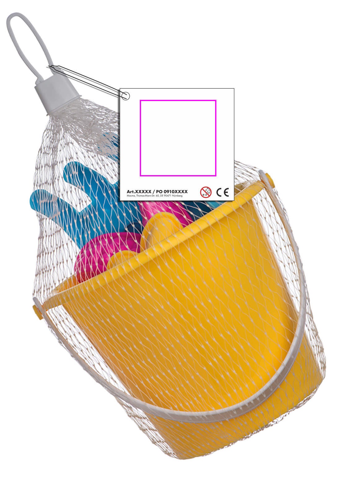 Zestaw zabawek do piaskownicy CINZIA