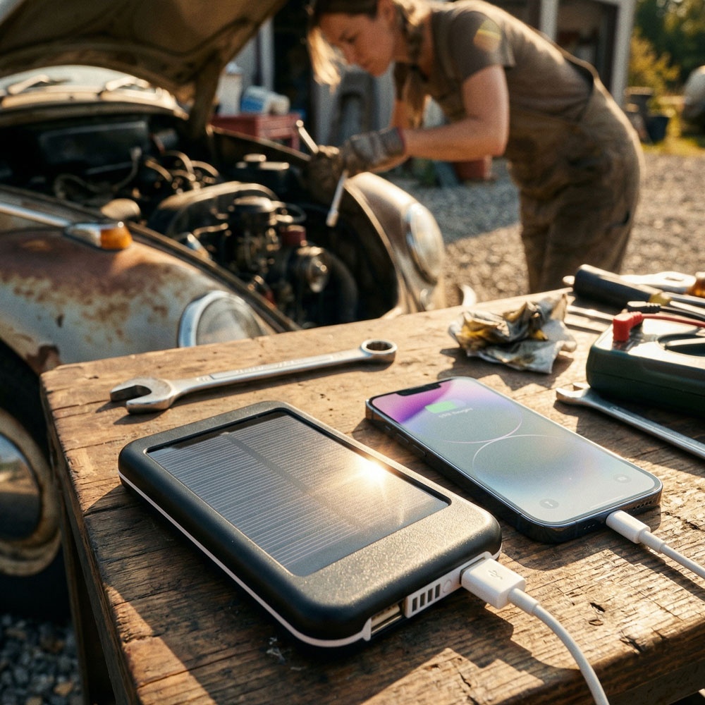 Power bank 4000 mAh solarny LEONARD