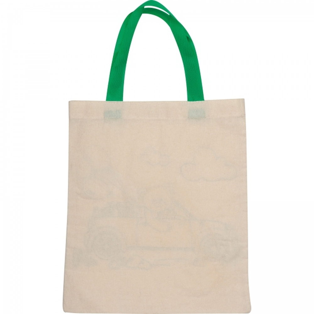 Torba bawełniana do kolorowania z kredkami 5 kolorów OLIVE