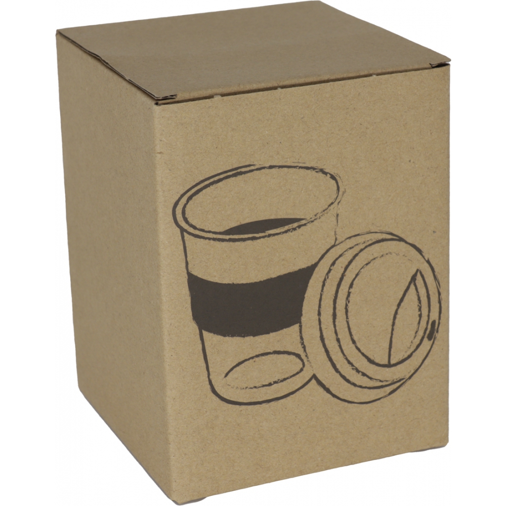 Kubek szklany z pokrywką 300 ml AMANDA