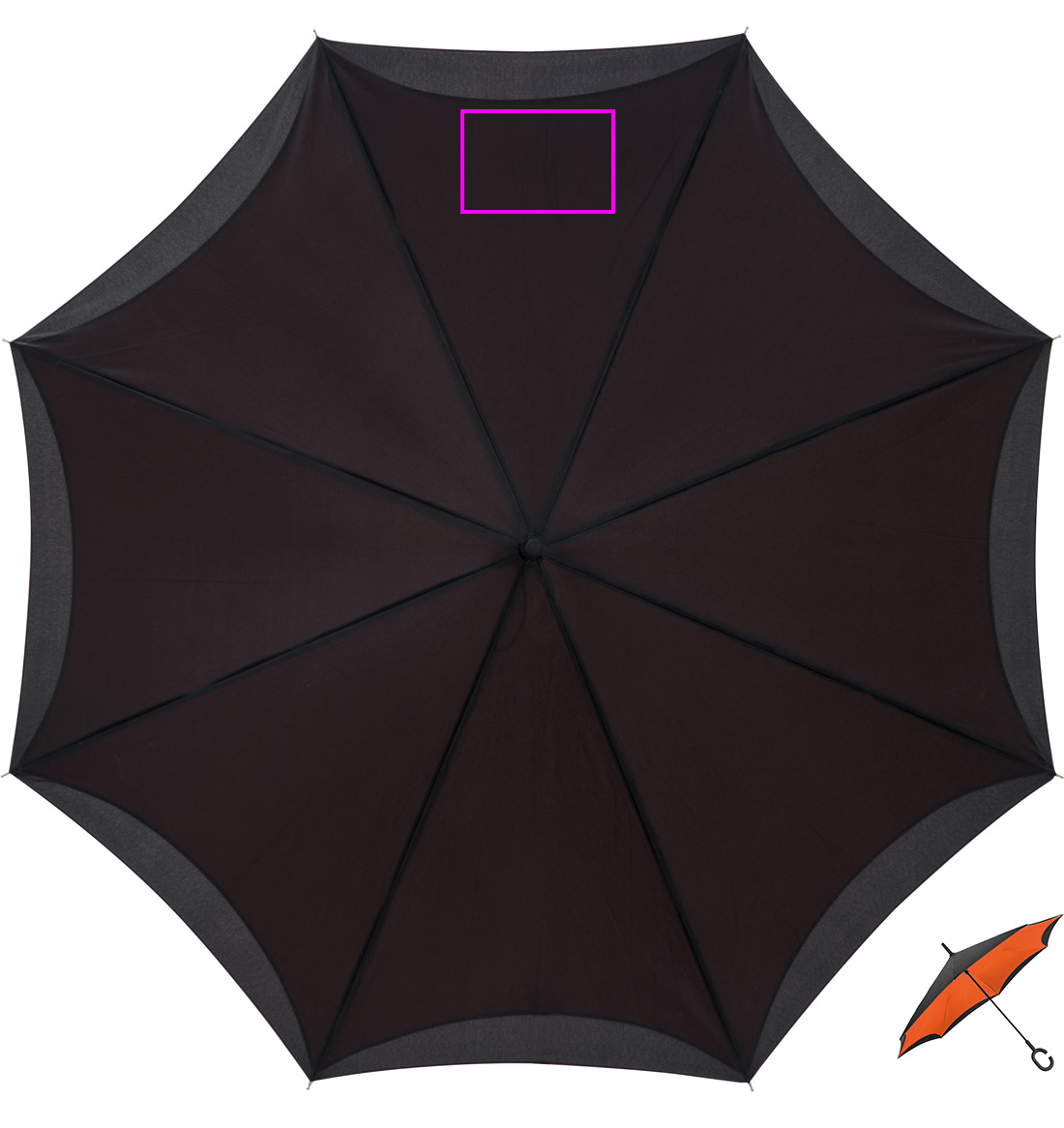 Parasol manualny odwrócony ø120 cm OLIVIA