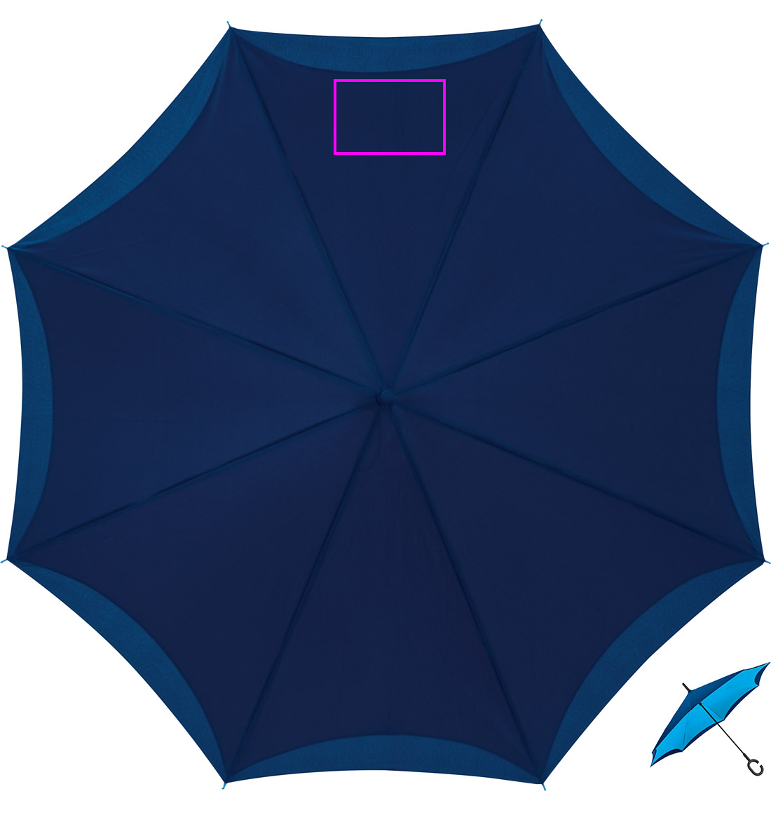Parasol manualny odwrócony ø120 cm OLIVIA