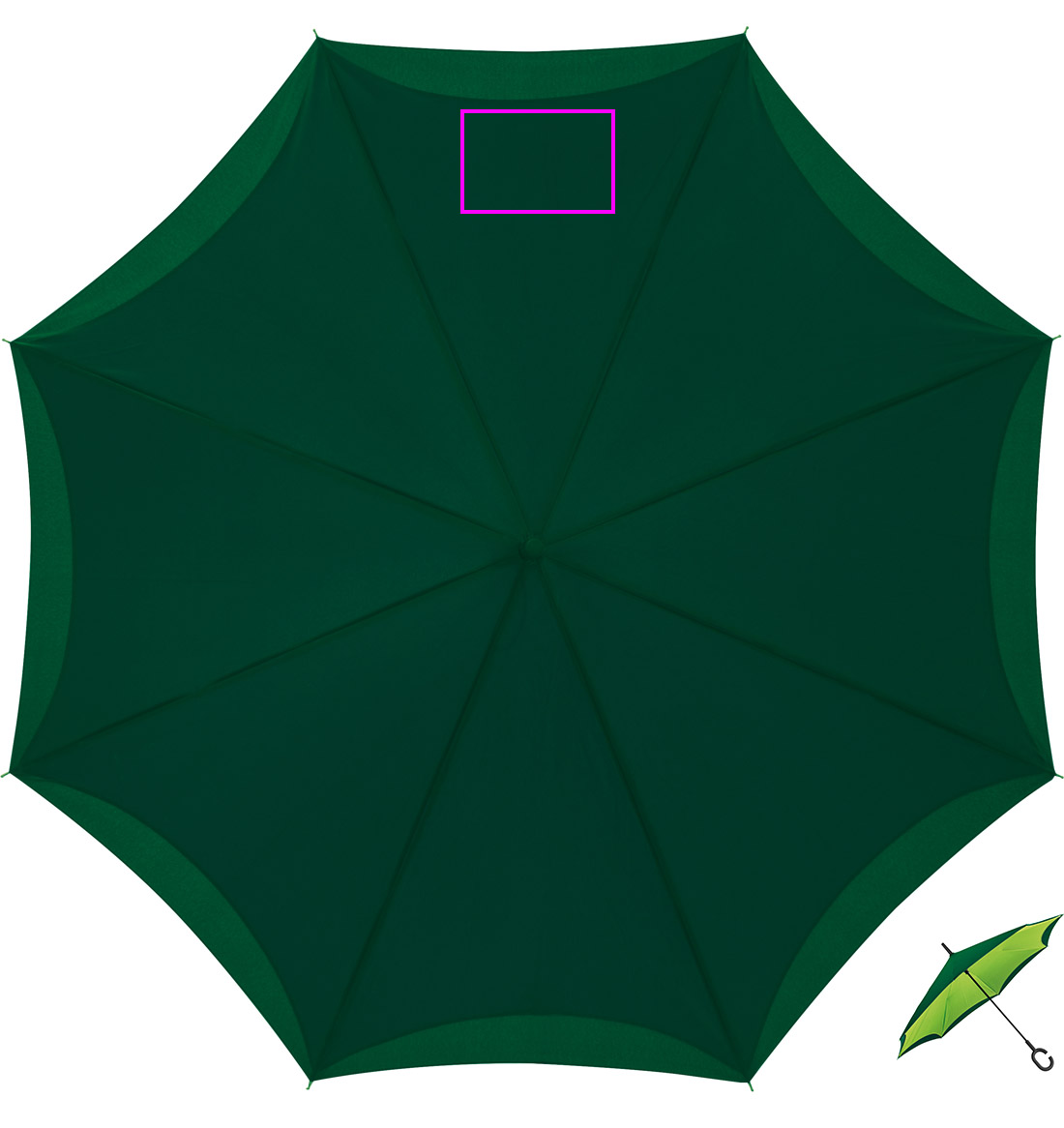 Parasol manualny odwrócony ø120 cm OLIVIA