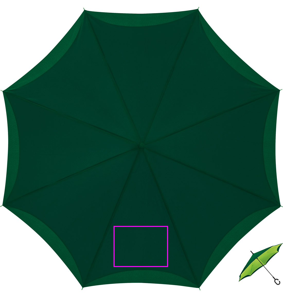 Parasol manualny odwrócony ø120 cm OLIVIA