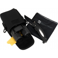 Zestaw lornetka, bandana, nóż CROSSET Schwarzwolf