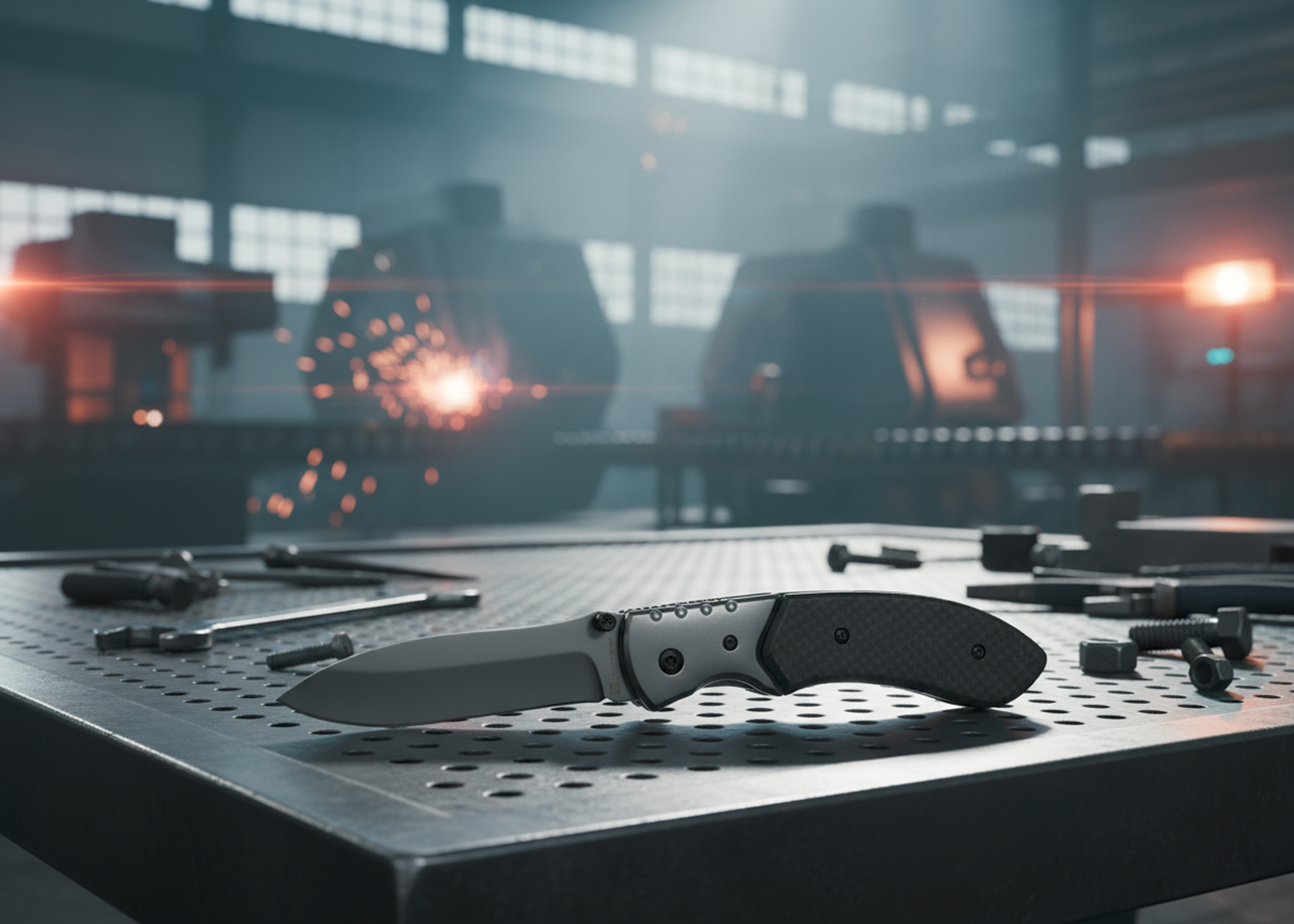 Nóż składany YERGER Schwarzwolf